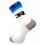 RAFA'L Attack high white cycling socks