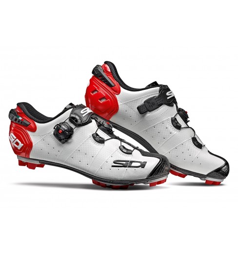 Chaussures VTT SIDI Drako 2 SRS blanc noir rouge 2019