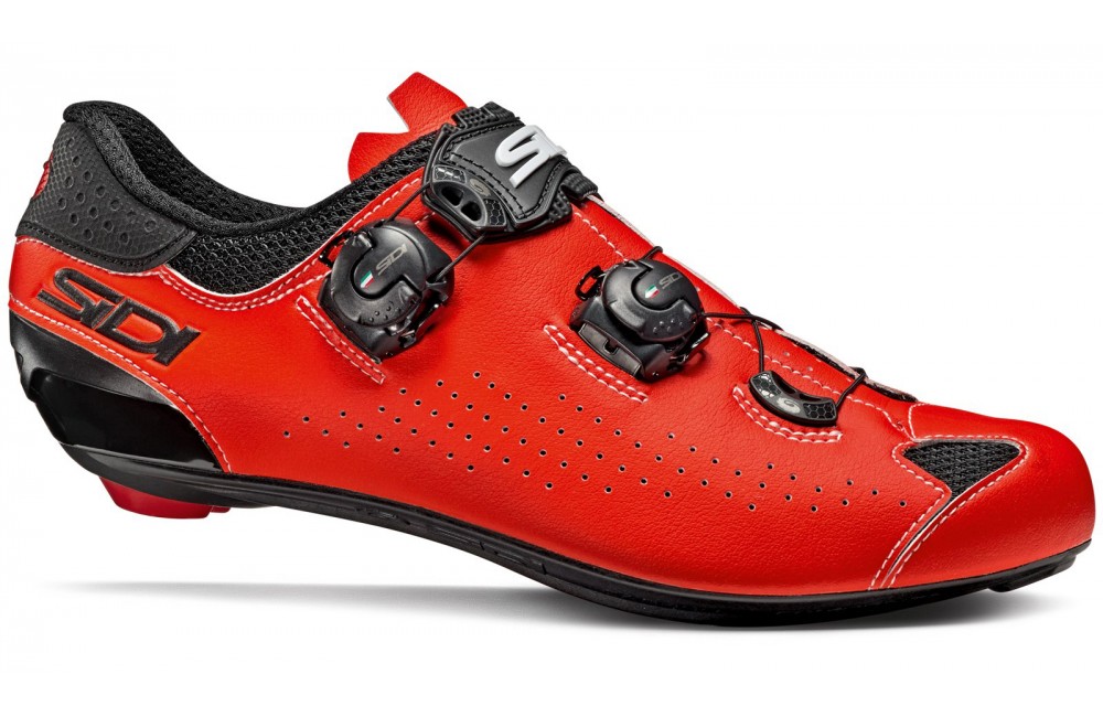 red fluo road cycling shoes 2019 