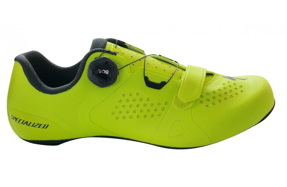 green cycling shoes