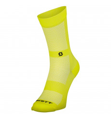 SCOTT 2025 Performance NO SHORTCUTS Crew Yellow cycling socks