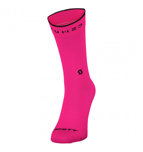 SCOTT 2025 TRAIL TUNED CREW RADIANT PINK cycling socks