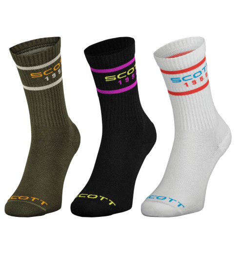 SCOTT 2025 RETRO CASUAL CREW cycling socks